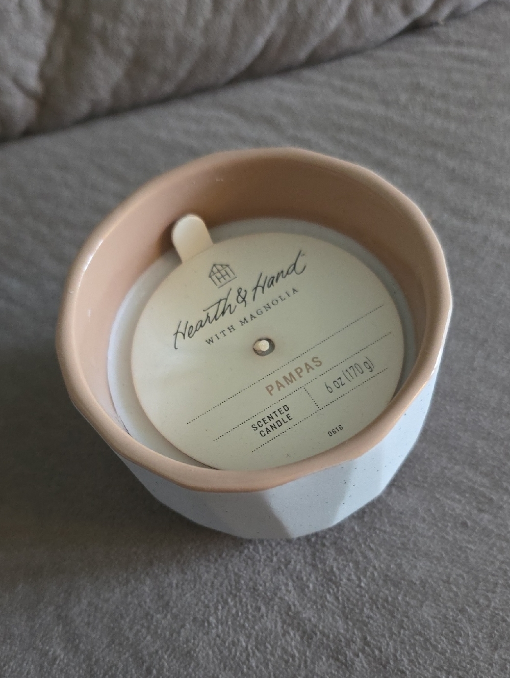 💚5/$20💚Hearth & Hand Ceramic Candle Cup in Blush and White